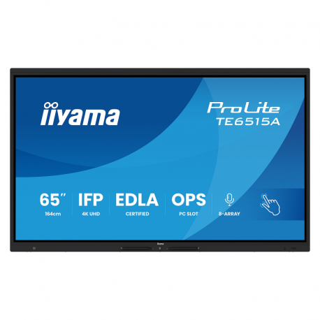 Écran interactif 65" 4K UHD - IIYAMA PROLITE TE6515A-B1AG prix Maroc