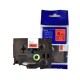 Cassette à ruban Brother TZe-411 Noir sur Rouge 6 mm x 8 m TZE411 prix Maroc