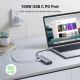 HUB Ugreen USB-C 7 en 1 Supporte Power Delivery 100W Recharge 90568 prix Maroc