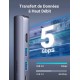 Hub USB-C Ugreen 5 en 1 Supporte 100W Recharge 10919 prix Maroc
