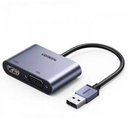 Adaptateur Ugreen USB-A 3.0 Mâle vers HDMI / VGA 20518 prix Maroc
