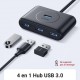 UGREEN Hub USB 3.0 vers 4 Ports USB 5Gbps (20291) 