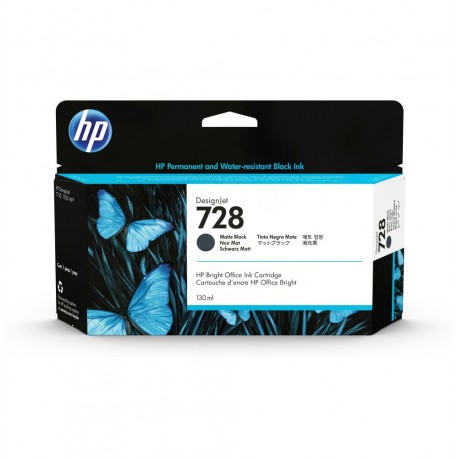 HP 728 130-ml Matte Black Cartouche DesignJet Ink Cartridge Original Rendement standard 3WX25A prix Maroc