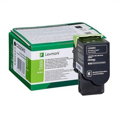 Lexmark Noir C2350K0 - Toner Lexmark programme de retour prix Maroc