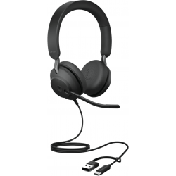 Micro-casque Jabra Evolve2 40 SE version Stereo UC USB-C/A (24189-989-799)