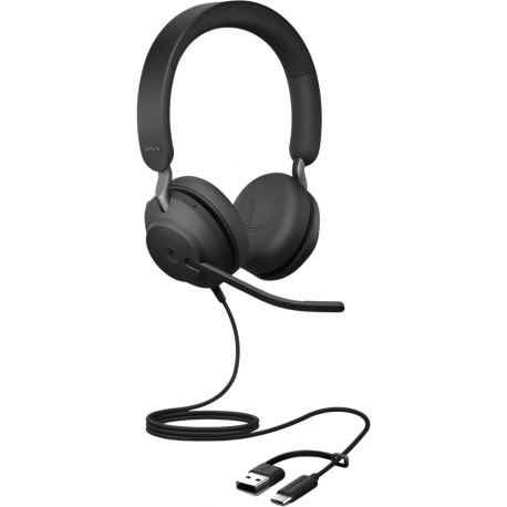 Micro-casque Jabra Evolve2 40 SE version Stereo UC USB-C/A (24189-989-799)