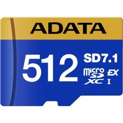 carte sd adata premier extreme 512 go microsdxc sd71 express v30 ud512gex3l1-c prix maroc