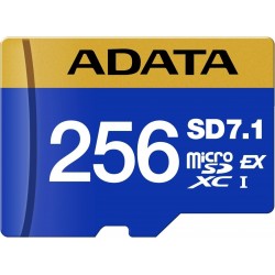 carte memoire adata premier extreme 256 go microsdxc sd71 express v30 ud256gex3l1-c prix maroc