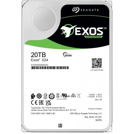 seagate exos x24 20 tb 3.5 pouces 7200 rpm sata st20000nm002h prix maroc