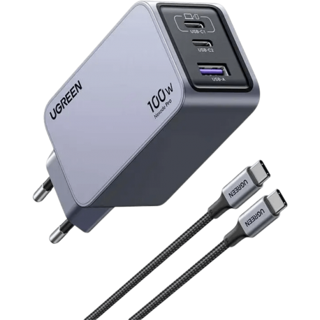 chargeur ugreen nexode pro 100w gan charger 3-port 25874 prix maroc