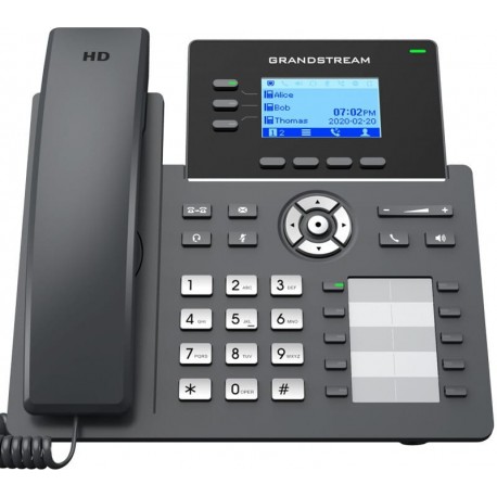 telephone ip filaire 6 comptes sip 3 lignes grandstream grp2604p prix maroc
