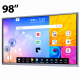 Écran Interactif 98" ACCENT 4K 8GB /128GB + Caméra 13M + 6Micro - SmartBoard (CH98WA)