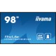 ecran professionnel pour affichage dynamique 98 pouces 4k uhd iiyama prolite lh9875uhs-b1ag prix maroc