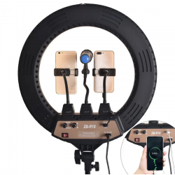 ring-light-led-zb-r18-de-45-cm-avec-rotation-a-360-zb-r18 prix maroc