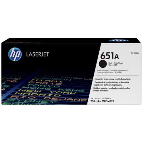 Cartouche de toner HP Laserjet 651A noir (CE340A)