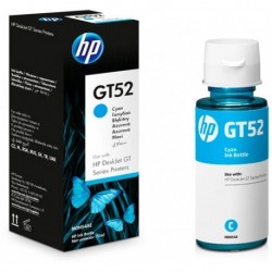 CARTOUCHE D'ENCRE CYAN HP GT52 AUTHENTIQUE 