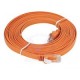 Câble droit RJ-45 D-LINK Cat6 UTP 32 AWG PVC Flat - 5 mètre - couleur Orange