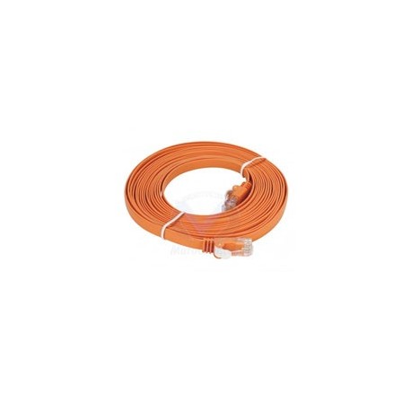 Câble droit RJ-45 D-LINK Cat6 UTP 32 AWG PVC Flat - 5 mètre - couleur Orange