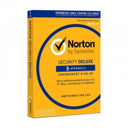 Norton Security DeLuxe (SY21367764) 1 an - 5 Postes