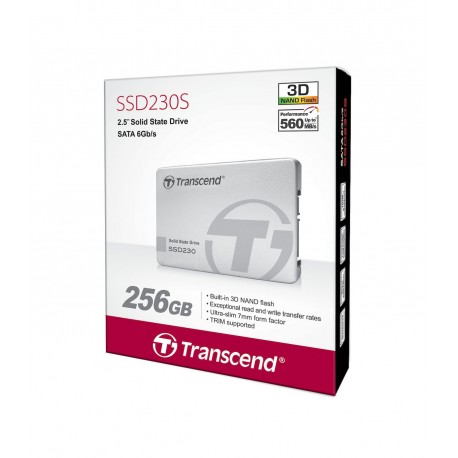 Disque DUR INTERNE SSD 2.5" Transcend Interne SATA III 512 GB (Flash TLC) (TS512GSSD230S)