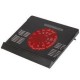 VENTILATEUR SUPPORT DU PC PORTABLE RIVACASE 5556 cooling pad up to 17,3' /12