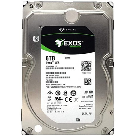 Disque dur Seagate 6To interne NAS PRO HDD IRONWOLF 128 Mo 3,5 -  ST6000VN0001