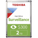 Disque dur interne TOSHIBA S300 2To 3P5 sata 5700rpm surveillance (HDWT720UZSVA)