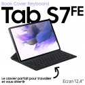 CLAVIER & POCHETTE SAMSUNG Galaxy Tab S7+ | S7 FE (12 pouces) 