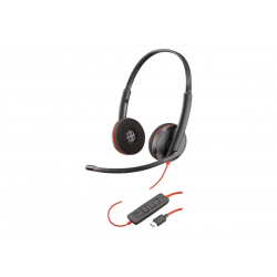 Casque Poly Blackwire C3220 - micro-casque filaire USB (209745-104)