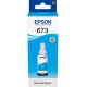 Bouteille Epson 673 BK Noir d'encre EcoTank d'origine (C13T67314A)