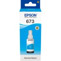 Bouteille Epson 673 Cyan d'encre EcoTank d'origine (C13T67324A)