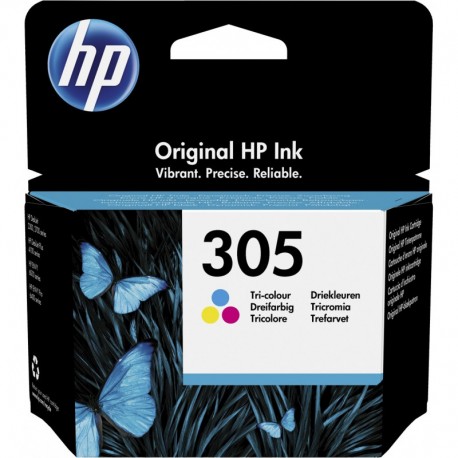 Cartouche HP 305 couleur d'encre origine (3YM60AE) - Tabtel