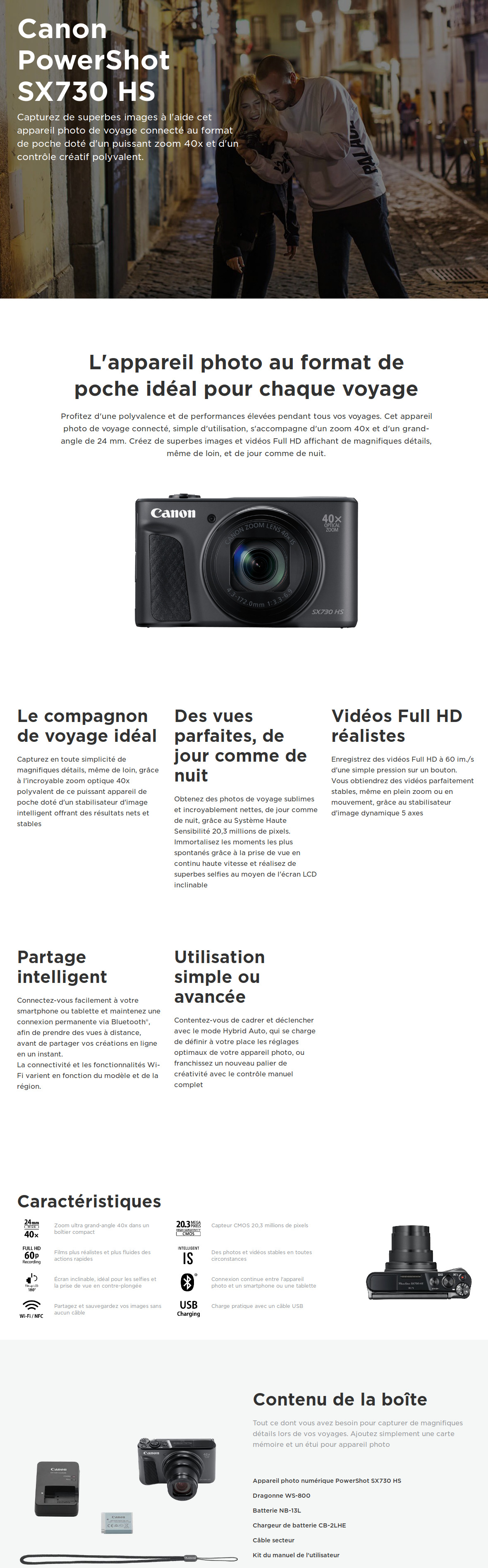 Écran LCD De Rechange Pour Canon Powershot SX730 HS / SX740 HS - Pièce Détachée Pour Appareil Photo