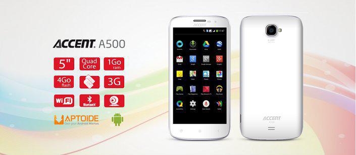 Achetez le smartphone Accent A500 au meilleur prix sur tabtel Maroc