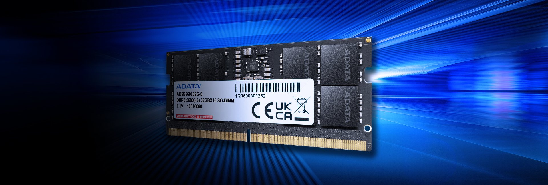ADATA SO-DIMM 32GB DDR5-5600MHz - PC Portable AD5S560032G-S